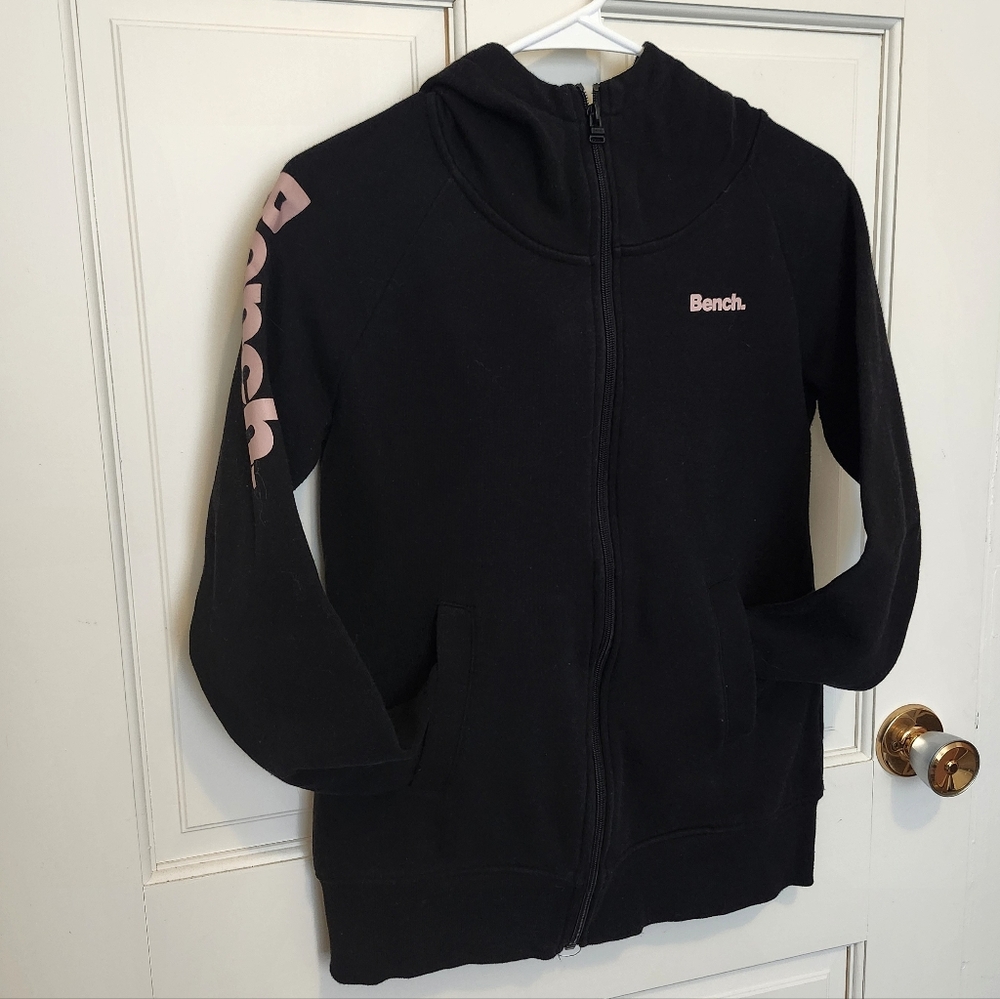 Bench Womens Black and Pink Hoodie